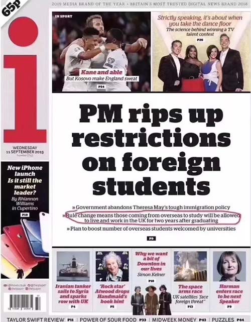 英国又传来重镑消息，将正式恢复PSW签证!